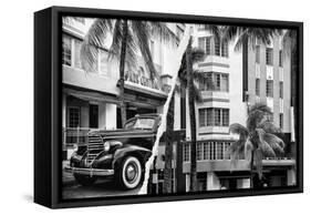 Dual Torn Posters Series - Miami-Philippe Hugonnard-Framed Stretched Canvas