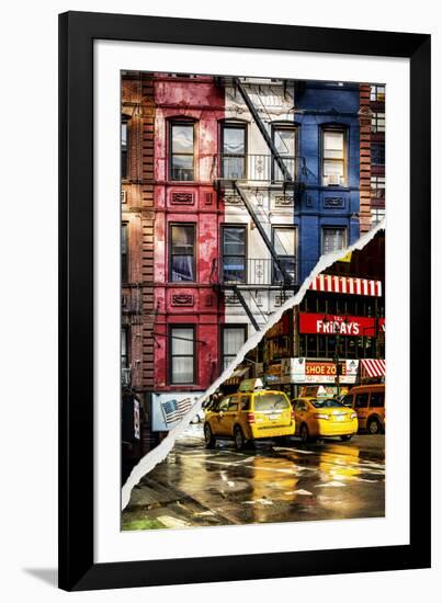 Dual Torn Posters Series - New York City-Philippe Hugonnard-Framed Photographic Print