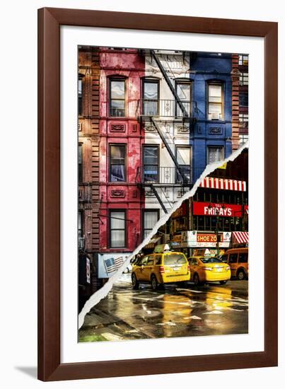 Dual Torn Posters Series - New York City-Philippe Hugonnard-Framed Photographic Print