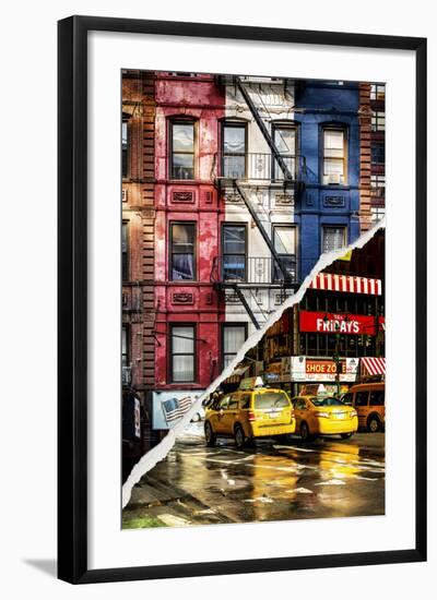 Dual Torn Posters Series - New York City-Philippe Hugonnard-Framed Photographic Print