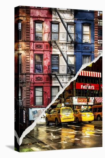 Dual Torn Posters Series - New York City-Philippe Hugonnard-Stretched Canvas