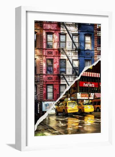 Dual Torn Posters Series - New York City-Philippe Hugonnard-Framed Photographic Print