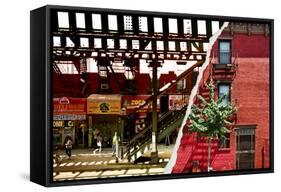 Dual Torn Posters Series - New York City-Philippe Hugonnard-Framed Stretched Canvas