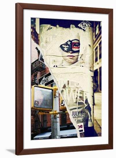 Dual Torn Posters Series - New York City-Philippe Hugonnard-Framed Photographic Print