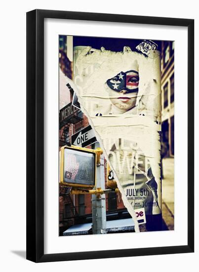 Dual Torn Posters Series - New York City-Philippe Hugonnard-Framed Photographic Print