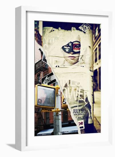 Dual Torn Posters Series - New York City-Philippe Hugonnard-Framed Photographic Print