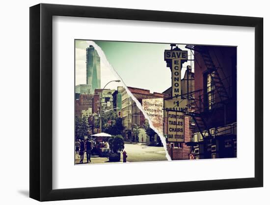 Dual Torn Posters Series - New York City-Philippe Hugonnard-Framed Photographic Print