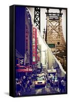 Dual Torn Posters Series - New York City-Philippe Hugonnard-Framed Stretched Canvas