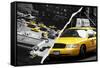 Dual Torn Posters Series - New York City-Philippe Hugonnard-Framed Stretched Canvas