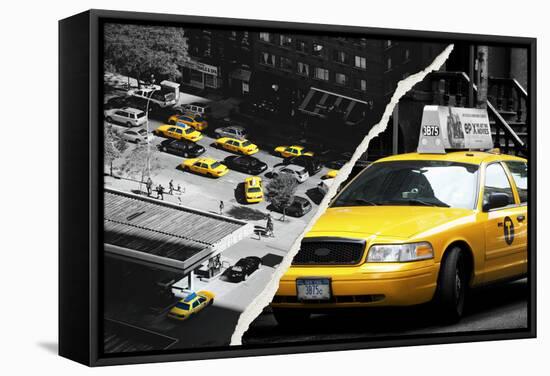 Dual Torn Posters Series - New York City-Philippe Hugonnard-Framed Stretched Canvas