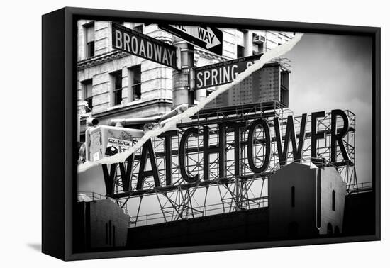 Dual Torn Posters Series - New York City-Philippe Hugonnard-Framed Stretched Canvas