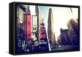 Dual Torn Posters Series - New York City-Philippe Hugonnard-Framed Stretched Canvas