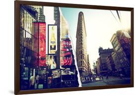 Dual Torn Posters Series - New York City-Philippe Hugonnard-Framed Photographic Print