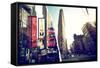 Dual Torn Posters Series - New York City-Philippe Hugonnard-Framed Stretched Canvas