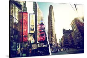 Dual Torn Posters Series - New York City-Philippe Hugonnard-Stretched Canvas