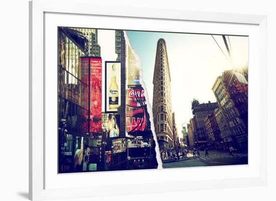 Dual Torn Posters Series - New York City-Philippe Hugonnard-Framed Photographic Print