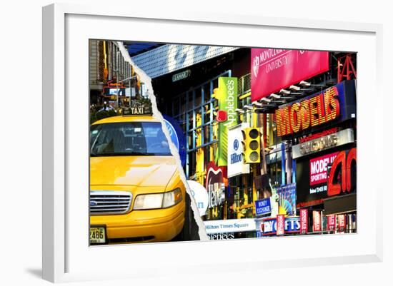 Dual Torn Posters Series - New York City-Philippe Hugonnard-Framed Photographic Print