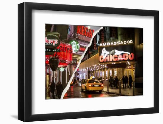 Dual Torn Posters Series - New York City-Philippe Hugonnard-Framed Photographic Print