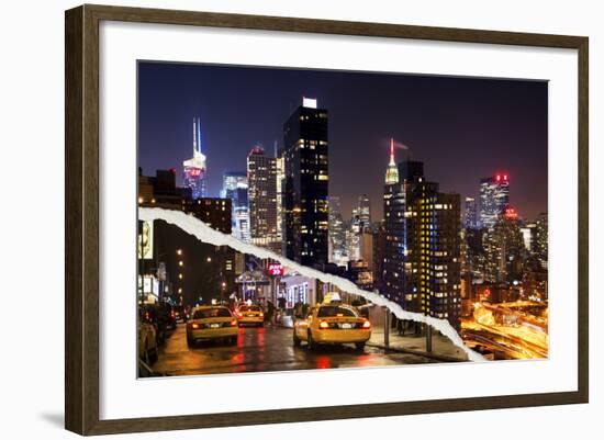 Dual Torn Posters Series - New York City-Philippe Hugonnard-Framed Photographic Print