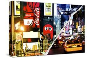 Dual Torn Posters Series - New York City-Philippe Hugonnard-Stretched Canvas