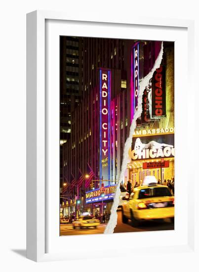 Dual Torn Posters Series - New York City-Philippe Hugonnard-Framed Photographic Print