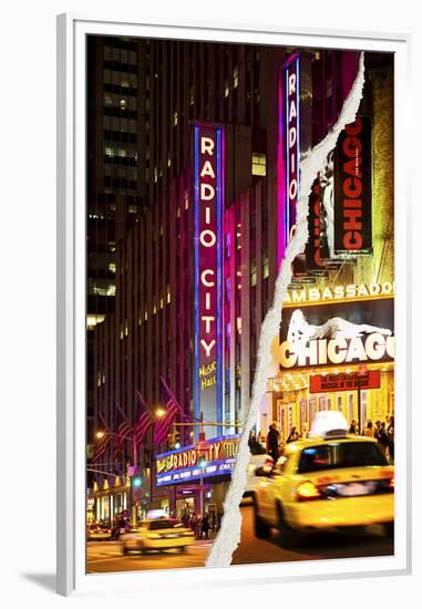 Dual Torn Posters Series - New York City-Philippe Hugonnard-Framed Premium Photographic Print