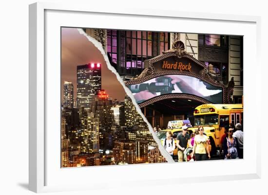 Dual Torn Posters Series - New York City-Philippe Hugonnard-Framed Photographic Print