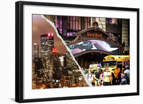 Dual Torn Posters Series - New York City-Philippe Hugonnard-Framed Photographic Print