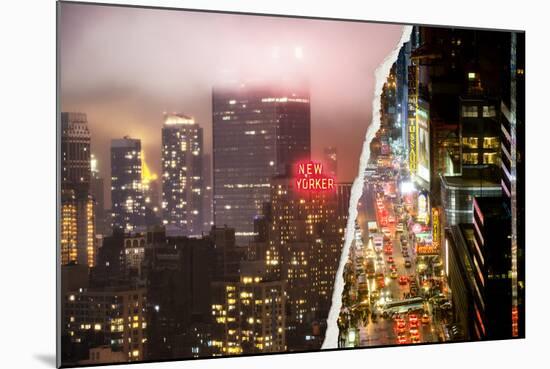 Dual Torn Posters Series - New York City-Philippe Hugonnard-Mounted Photographic Print