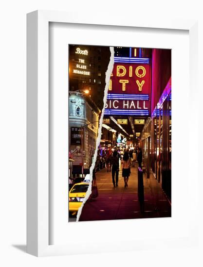 Dual Torn Posters Series - New York City-Philippe Hugonnard-Framed Photographic Print