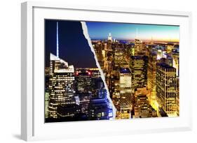 Dual Torn Posters Series - New York City-Philippe Hugonnard-Framed Photographic Print