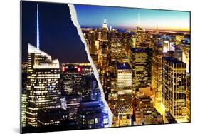 Dual Torn Posters Series - New York City-Philippe Hugonnard-Mounted Photographic Print