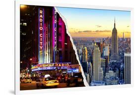 Dual Torn Posters Series - New York City-Philippe Hugonnard-Framed Photographic Print