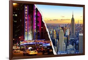 Dual Torn Posters Series - New York City-Philippe Hugonnard-Framed Photographic Print