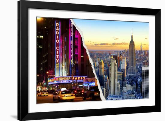 Dual Torn Posters Series - New York City-Philippe Hugonnard-Framed Photographic Print