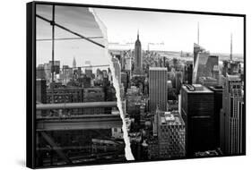 Dual Torn Posters Series - New York City-Philippe Hugonnard-Framed Stretched Canvas