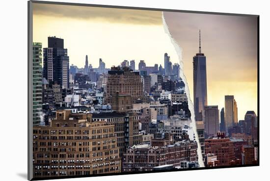 Dual Torn Posters Series - New York City-Philippe Hugonnard-Mounted Photographic Print