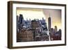 Dual Torn Posters Series - New York City-Philippe Hugonnard-Framed Photographic Print