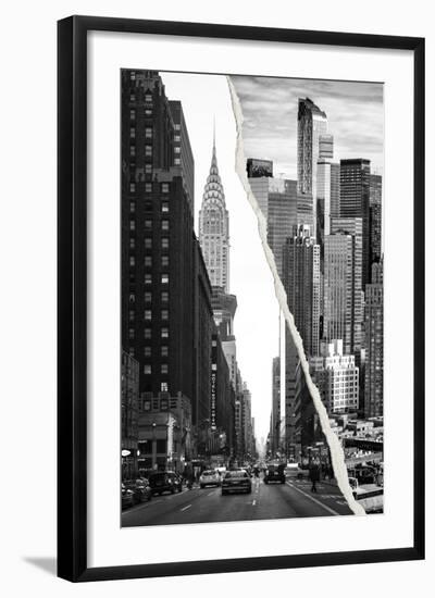 Dual Torn Posters Series - New York City-Philippe Hugonnard-Framed Photographic Print