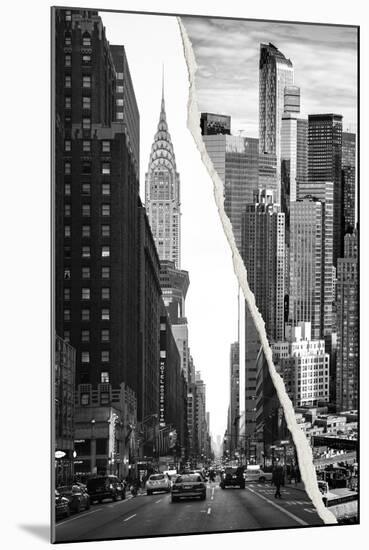 Dual Torn Posters Series - New York City-Philippe Hugonnard-Mounted Photographic Print