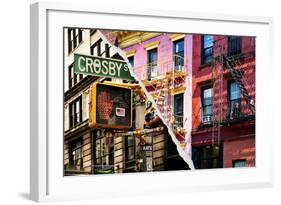 Dual Torn Posters Series - New York City-Philippe Hugonnard-Framed Photographic Print