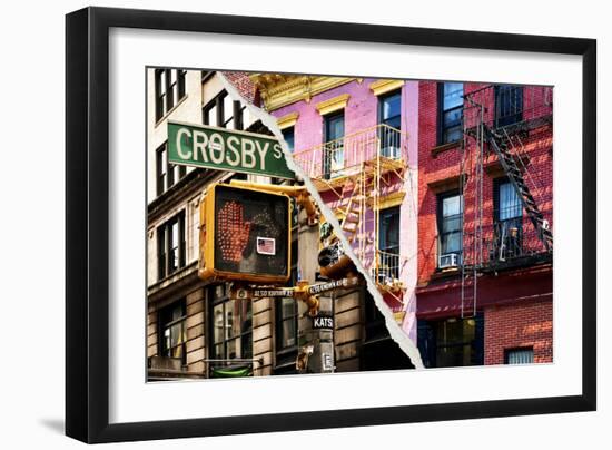 Dual Torn Posters Series - New York City-Philippe Hugonnard-Framed Photographic Print