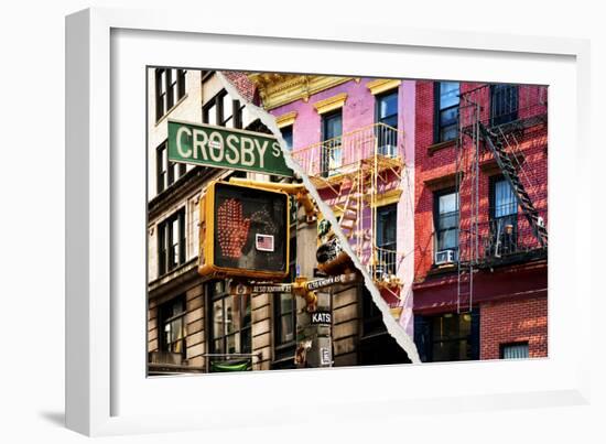 Dual Torn Posters Series - New York City-Philippe Hugonnard-Framed Photographic Print