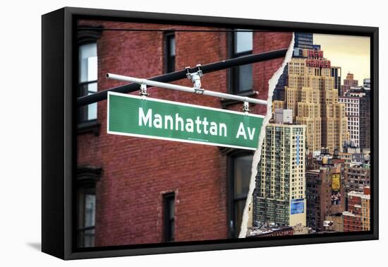 Dual Torn Posters Series - New York City-Philippe Hugonnard-Framed Stretched Canvas