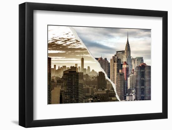 Dual Torn Posters Series - New York City-Philippe Hugonnard-Framed Photographic Print