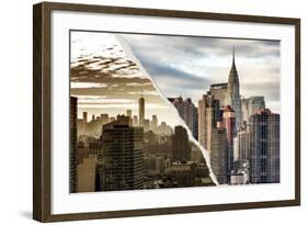 Dual Torn Posters Series - New York City-Philippe Hugonnard-Framed Photographic Print