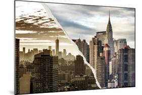 Dual Torn Posters Series - New York City-Philippe Hugonnard-Mounted Photographic Print