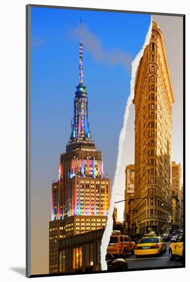 Dual Torn Posters Series - New York City-Philippe Hugonnard-Mounted Photographic Print