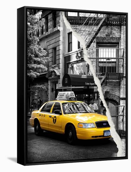 Dual Torn Posters Series - New York City-Philippe Hugonnard-Framed Stretched Canvas