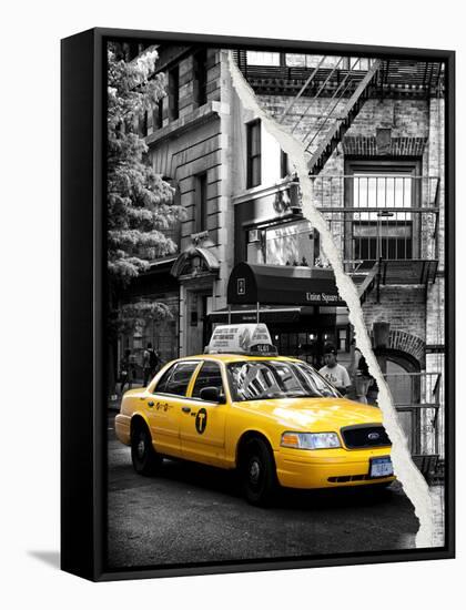 Dual Torn Posters Series - New York City-Philippe Hugonnard-Framed Stretched Canvas